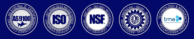 AS 9100 ISO NSF AGMA TMA